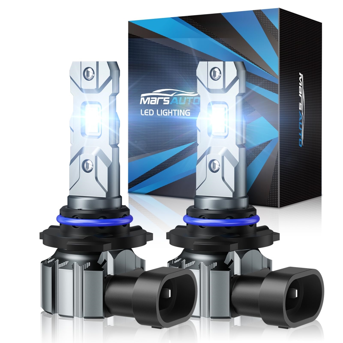 Picture of tek NT83312 Marsauto M1S 9006-HB4 Fog Light Bulbs 2025&#44; 24000LM 6000K Cool White Super Bright Bulbs&#44; 1-1 Design&#44; IP68 Waterproof&#44; Plug & Play in 3 Min - Pack of 2