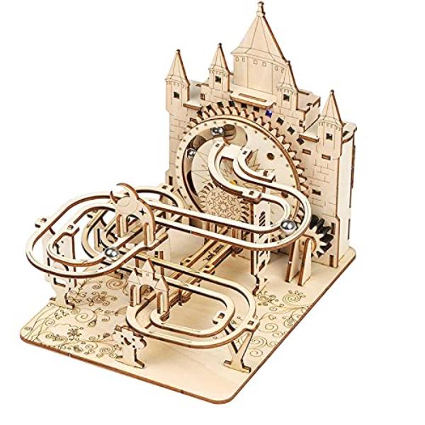 tek NT74104 3D Wooden Puzzles Machine Marble Run Model Building Kits Science Educational Toys for Kids, Adults & Teenagers Gift Age 14 Plus