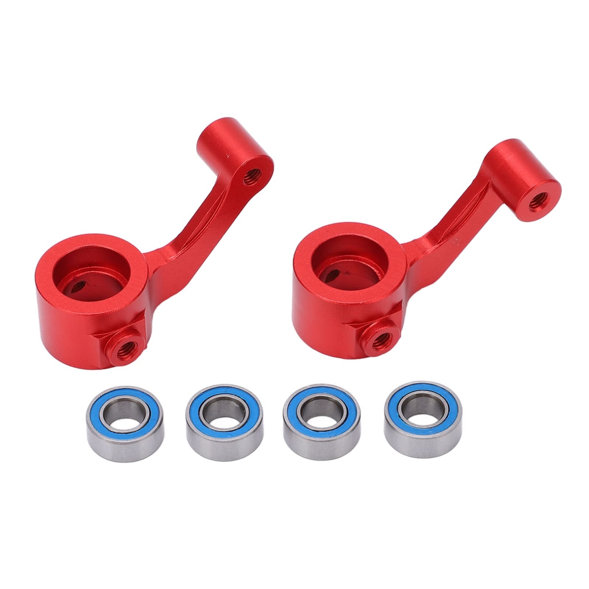 tek NT74921 UNO1RC 2 Piece RC Steering Blocks, Aluminum Alloy RC Steering Hub Knuckle Reducing Vibration Hub Carrier Parts for ECX 2WD .1 RC Car