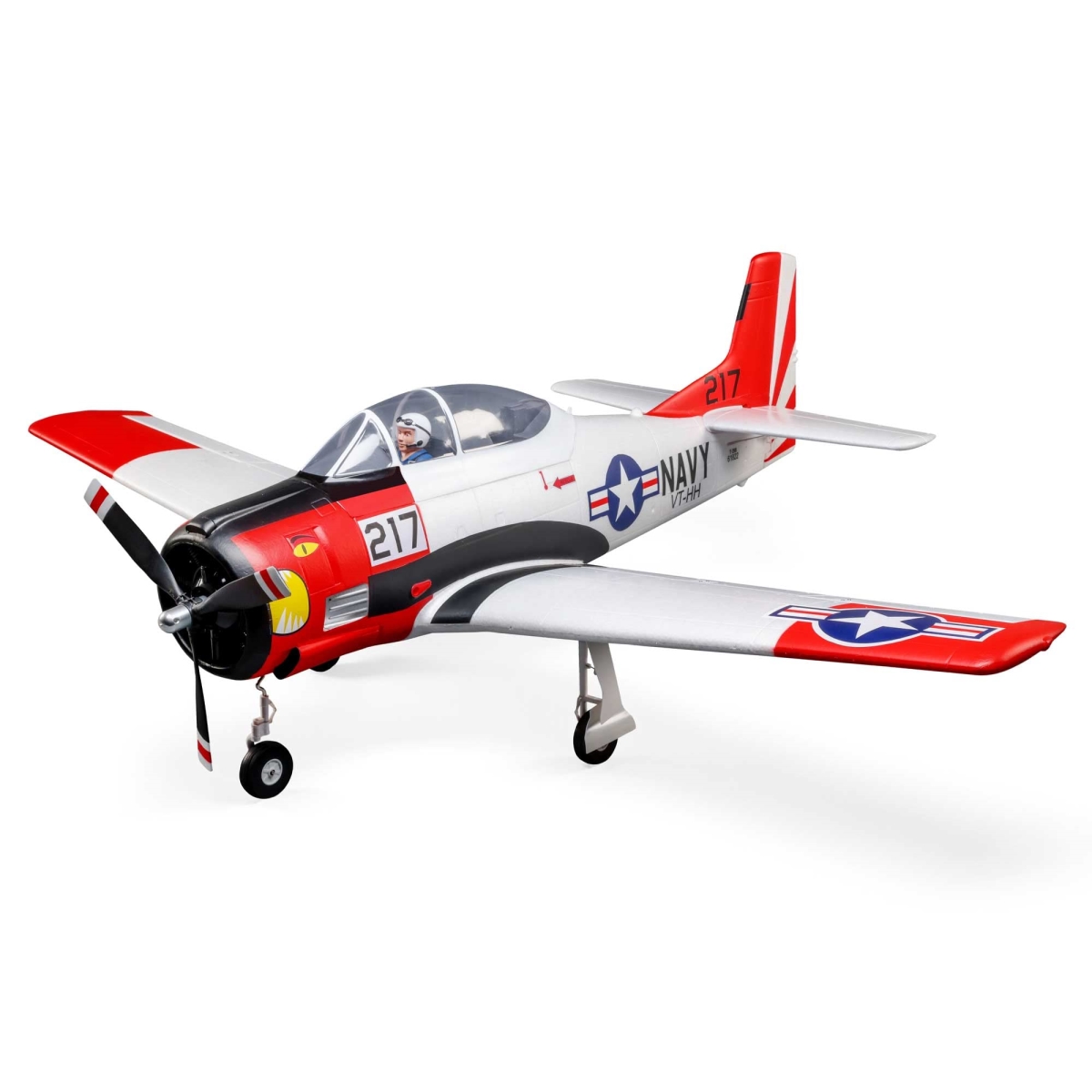 tek NT76703 E-flite T-28 Trojan 1.2 m Remote Control Airplane BNF Basic with Smart EFL18350, Transmitter, Battery & Charger Not Included