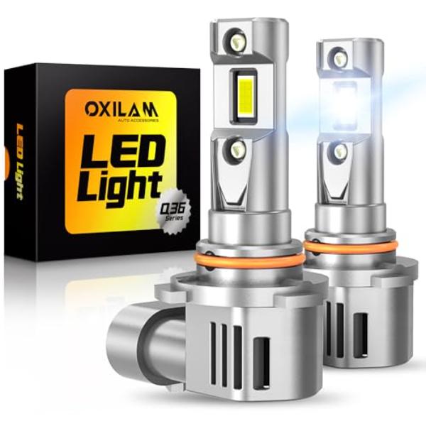tek NT81748 OXILAM 9OO5 Bulbs - 2025 Super Bright 6000K Cool White with Cooling Fan, IP68 - Pack of 2