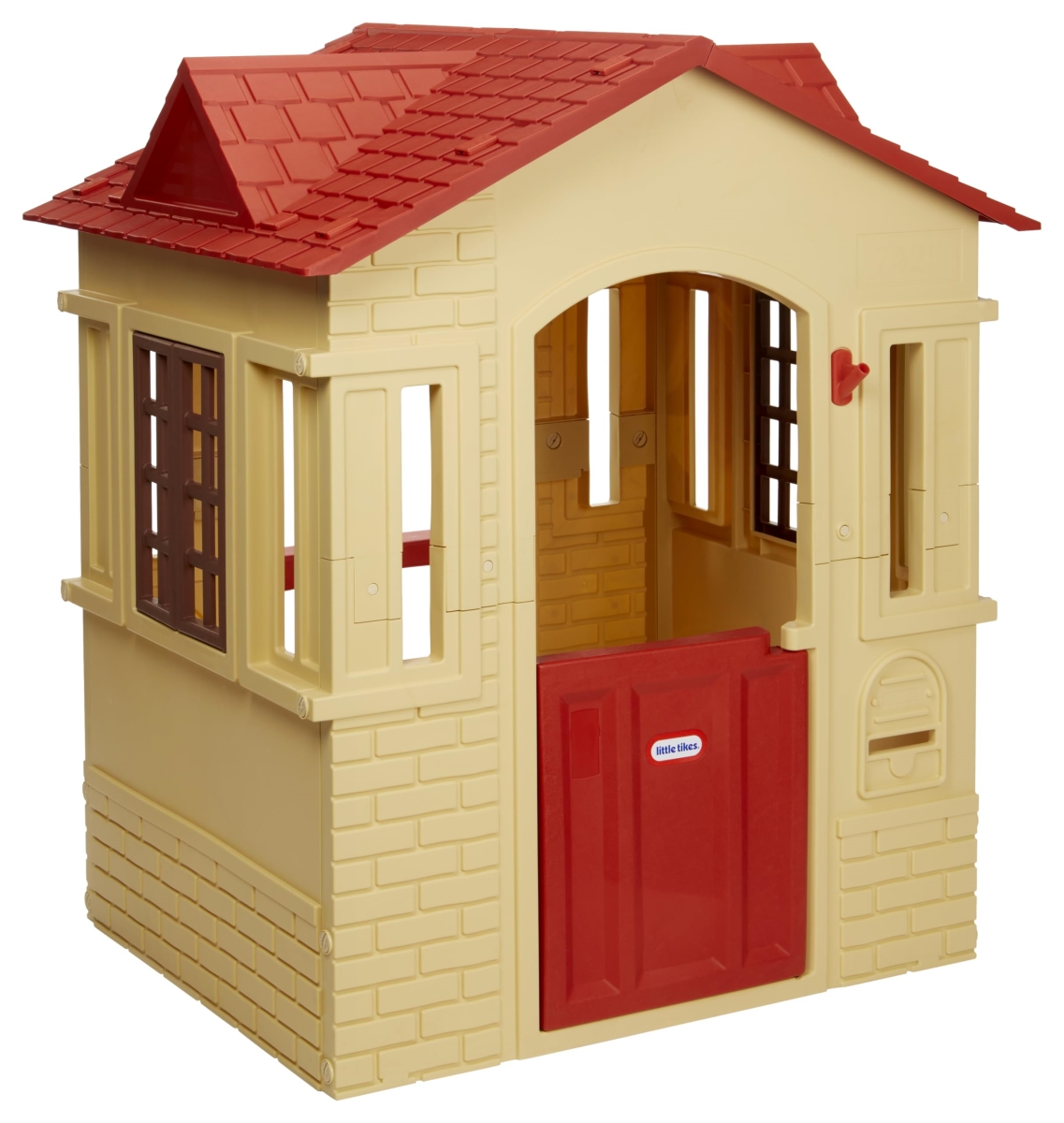 Picture of tek NT82790 Little Tikes Cape Cottage Playhouse with Working Door&#44; Windows & Shutters&#44; Outdoor Toy for Toddlers Ages 2 Plus Years - Tan