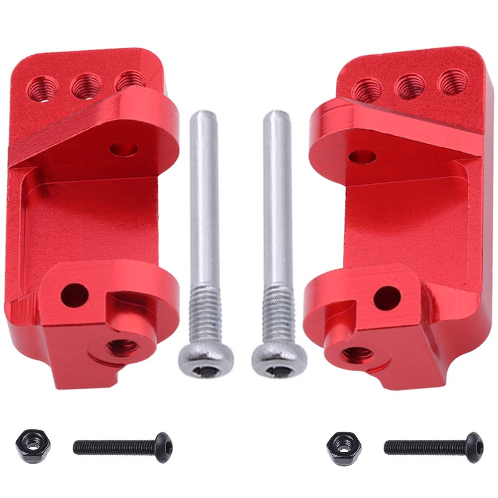 Picture of tek NT79673 HobbyPark Aluminum Alloy Caster Blocks for RC 0.1 Traxxas 2WD Slash&#44; Stampede&#44; Rustler&#44; Nitro Slash&#44; Replacement of Part 3632 - Red