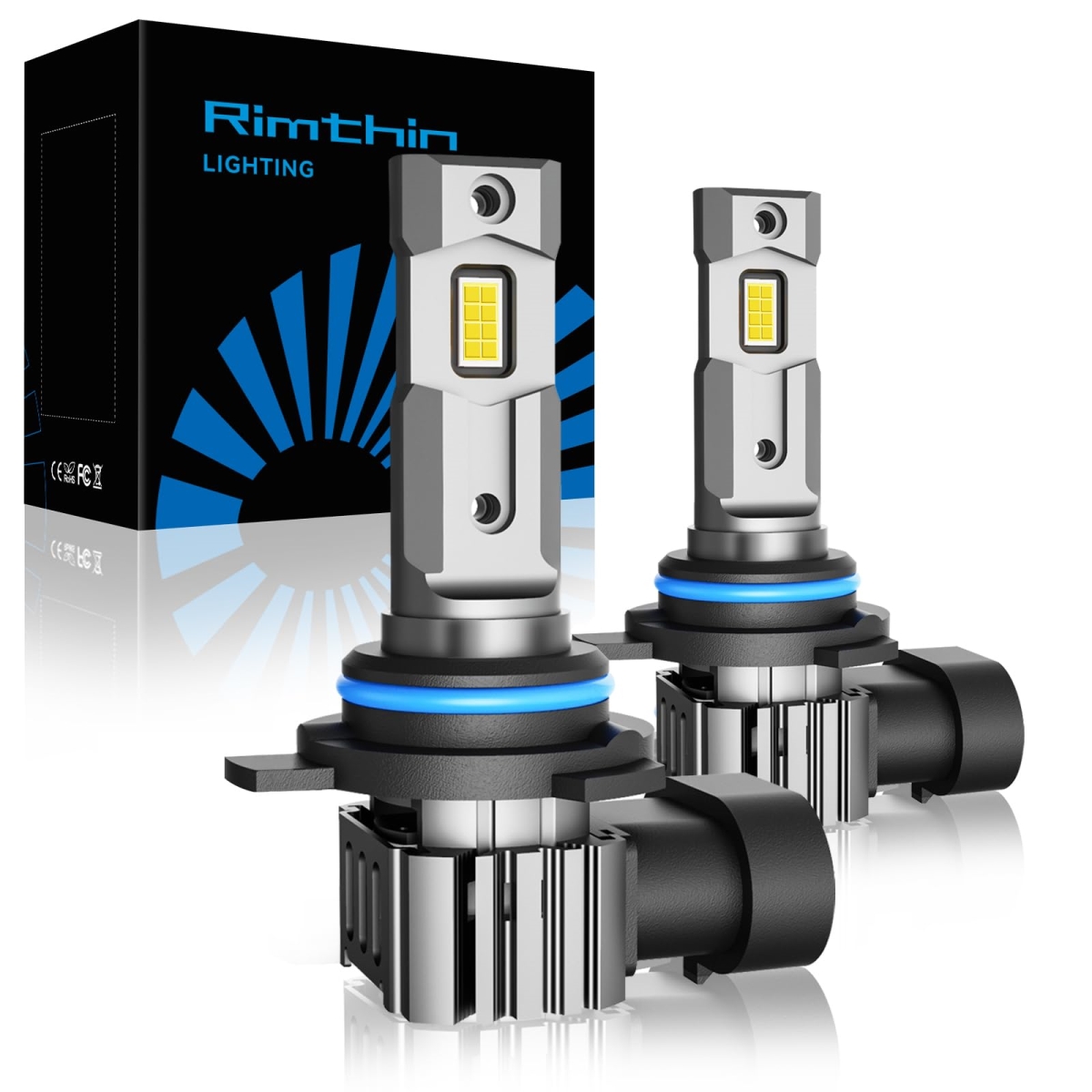 tek NT80688 UNO1RC 9012 Bulbs, HIR2 Fog Lights Cool White Light Bulbs, IP67 Waterproof, Pack of 2
