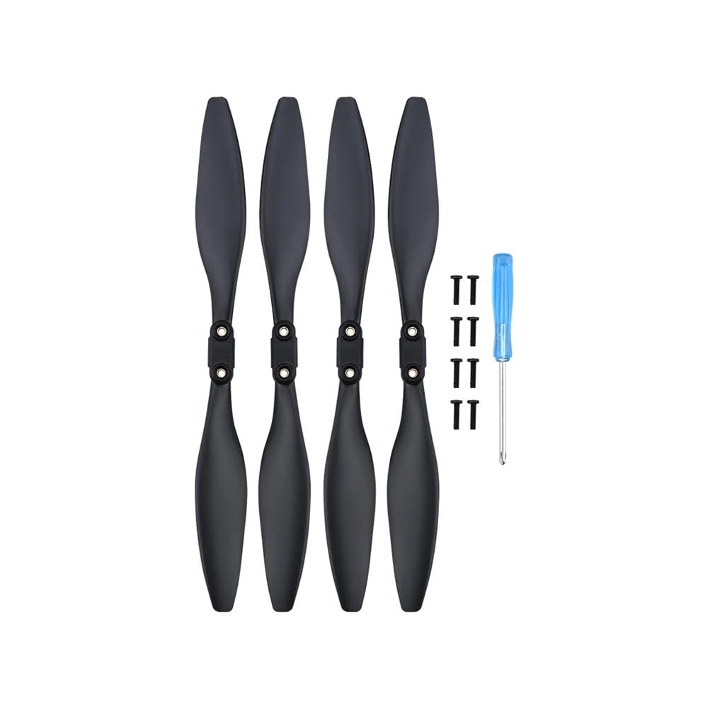tek NT81926 UNO1RC Propeller for Holy Stone HS720 & 720E Drone Folding Blades Replacement Props Quick Release Wing Accessory - Color - 2 Pair