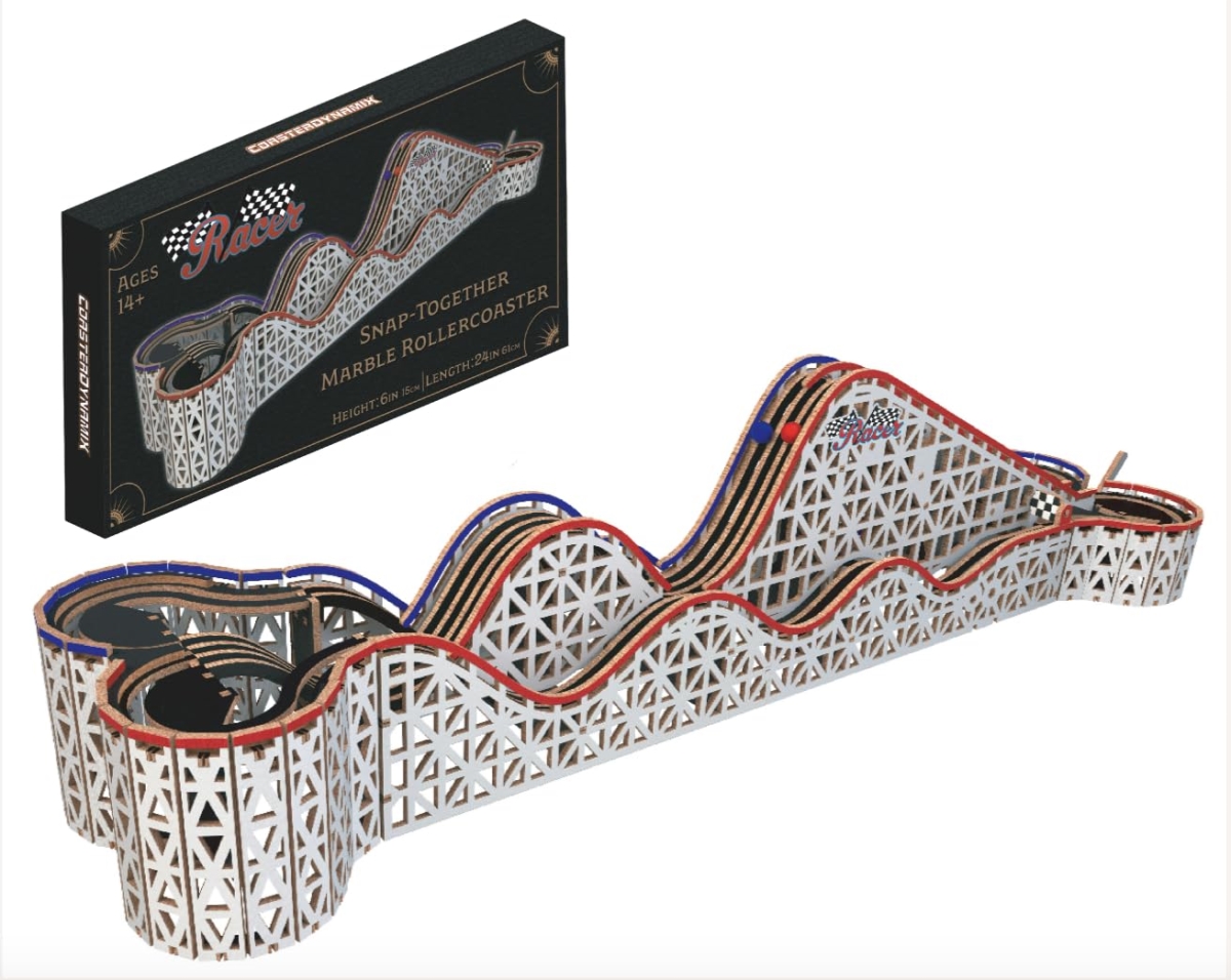 Picture of tek NT82146 Coasterdynamix 3-D Snap-Together Marble Rollercoaster Building Wooden Model Puzzle Kit for Adults & Kids&#44; Mini Craft Decor Models for Jigsaw Assembly Projects