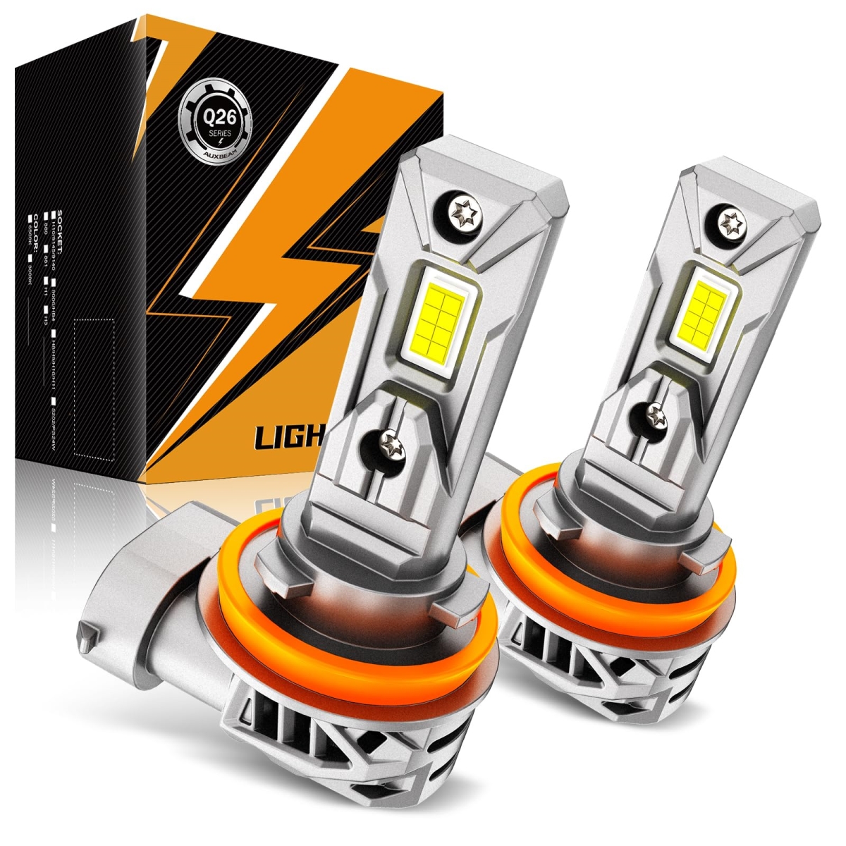 tek NT82248 Auxbeam 20000 Lumen 600 Percent Brighter Wireless H11, H8 & H9 Fog Lights for Off Road, Plug & Play