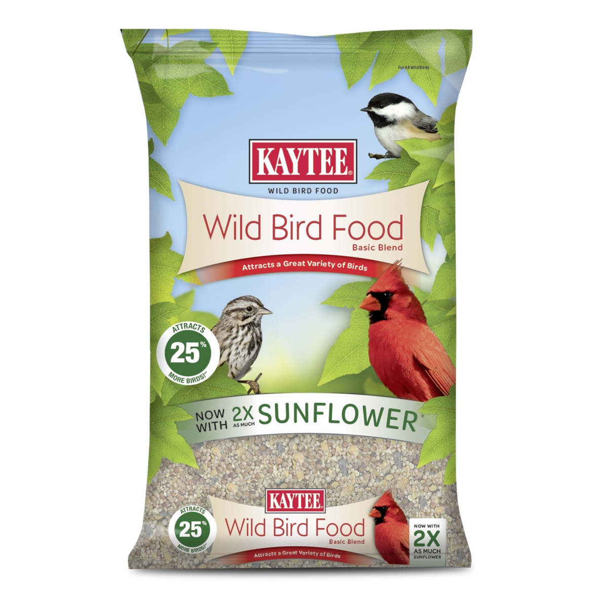 tek NT74045 Kaytee Wild Bird Food Basic Seed Blend, 5 lbs