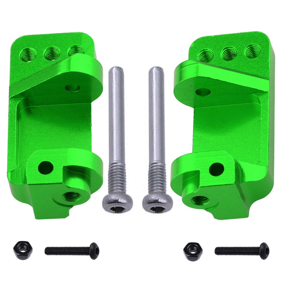 Picture of tek NT75096 HobbyPark Aluminum Alloy Caster Blocks for RC 0.1 Traxxas 2WD Slash&#44; Stampede&#44; Rustler&#44; Nitro Slash&#44; Replaces Part 3632 - Green