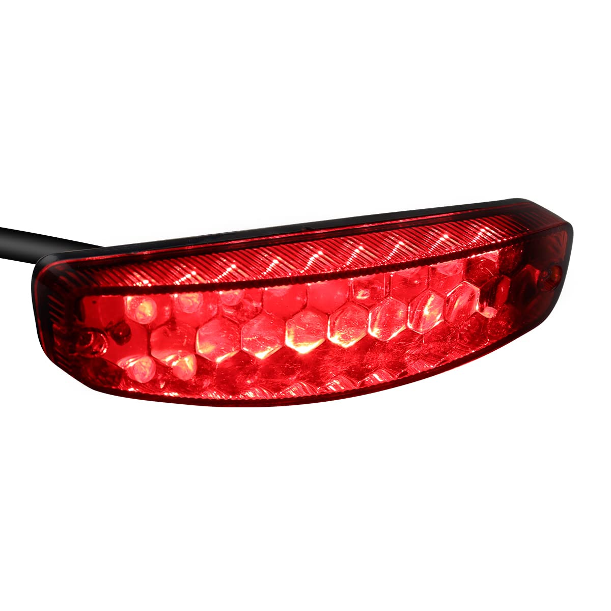 tek  UNO1RC Red LED Tail Light, Universal Motorcycle Brake Taillights for Harley Dyna, Road King, Yamaha, Suzuki, Dirt Bike & ATV