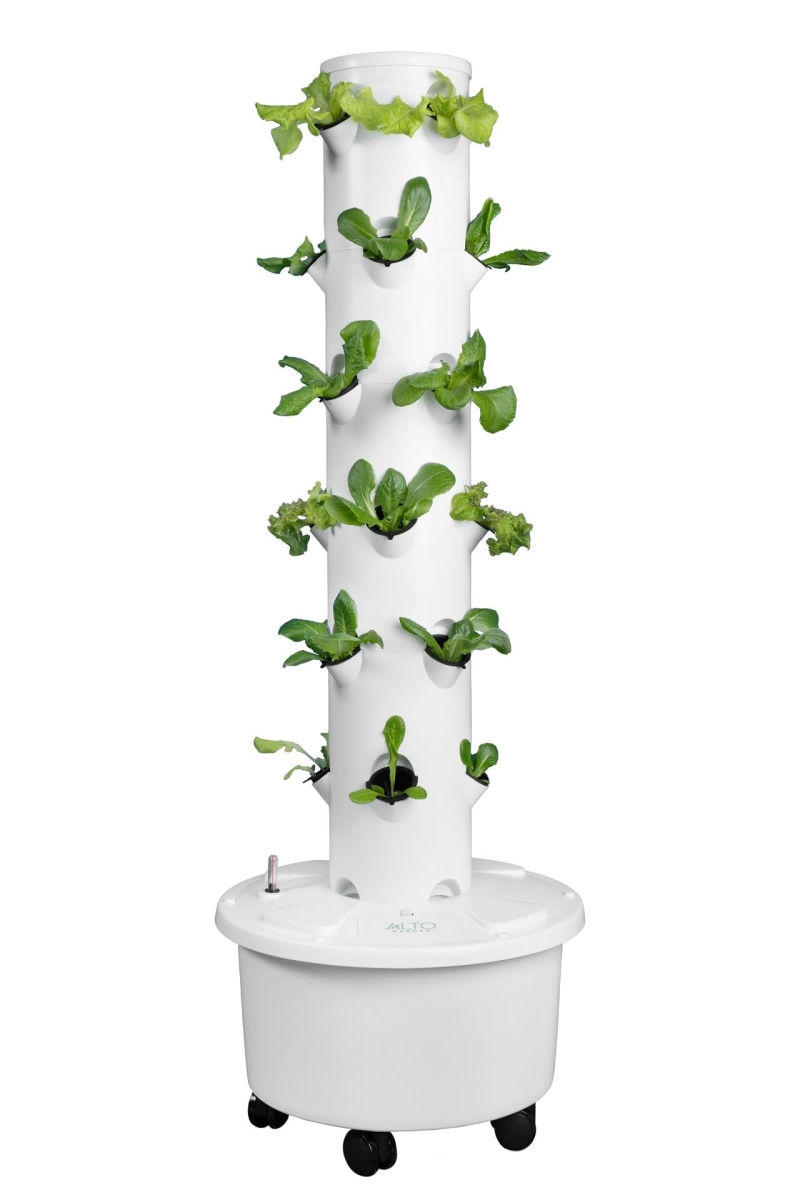 tek NT76658 GX Hydroponic Vertical Planter Tower Growing System Kit - Food Grade with 24 Net Pots
