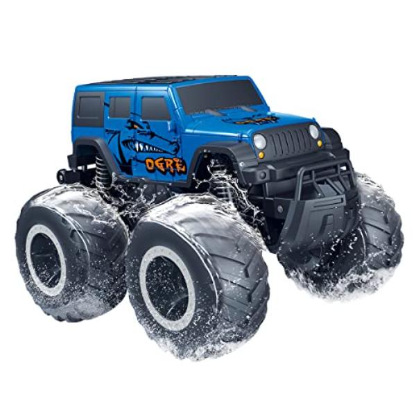 tek NT78685 Threeking 1-16 Scale Waterproof RC Remote Control Monster Truck SUV Toys - 4WD All Terrain Off-Road Toy for 6-12 Year Old Boys & Girls