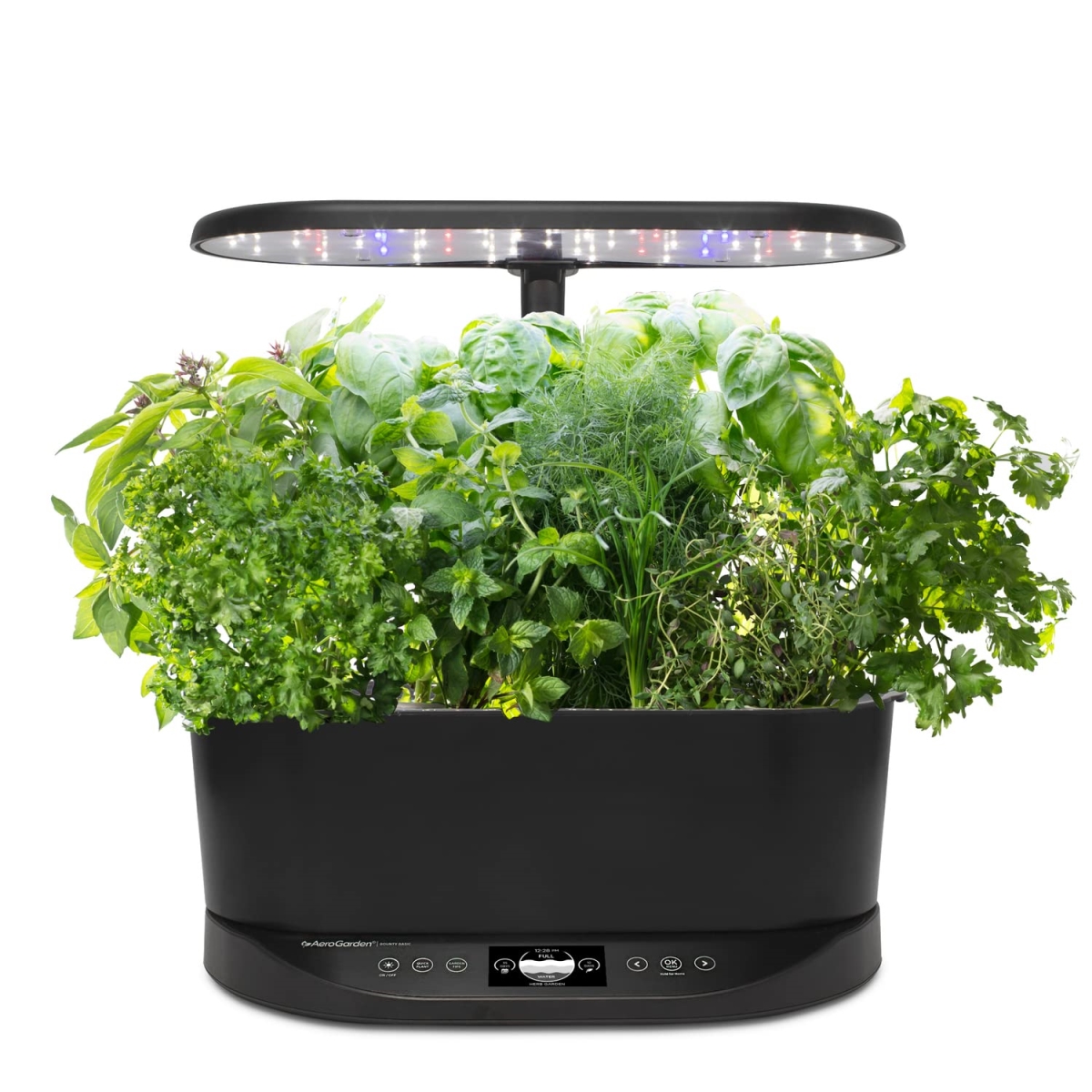 tek NT74399 UNO1RC AeroGarden Bounty Basic - Indoor Garden with LED Grow Light, Black