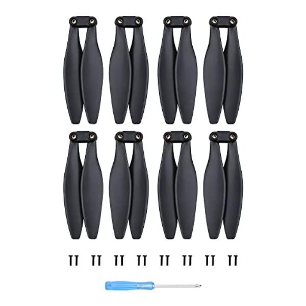 tek  UNO1RC PALUMMA Propeller Blades for Holy Stone HS720 & 720E Drone Propeller Props Quick Release Propeller Replacement Spare Accessories - 8 Piece
