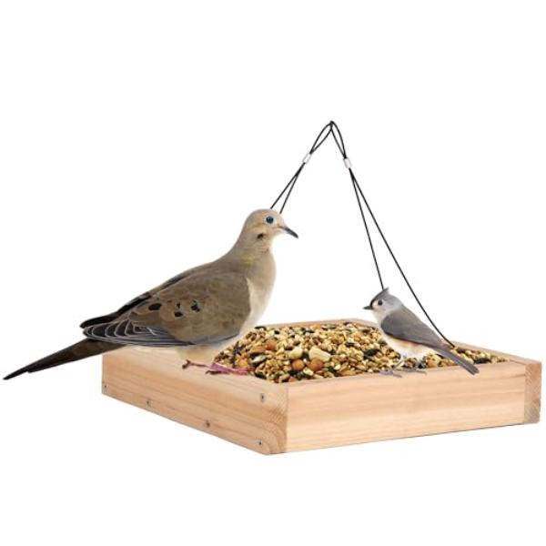 tek NT78286 Wild Wings WWCF23 Cedar Tray Bird Feeder