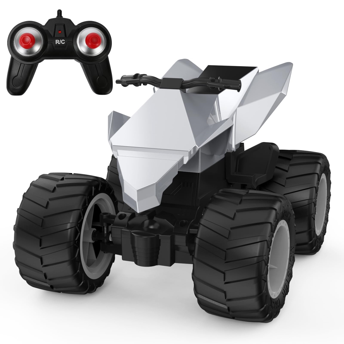 tek NT81027 1-14 Scale All-Terrain RC Cybertruck Remote Control Motorcycle for Kids Age 3 Plus
