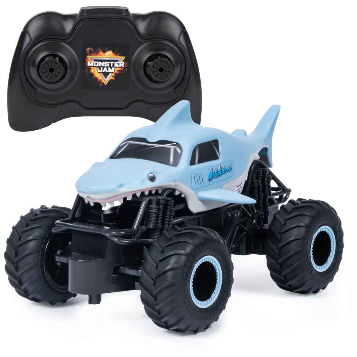 tek NT81135 Monster Jam 1-24 Scale 2.4GHz Official Megalodon Remote Control Monster Truck, Kids Toys for Boys & Girls Ages 4 & Up