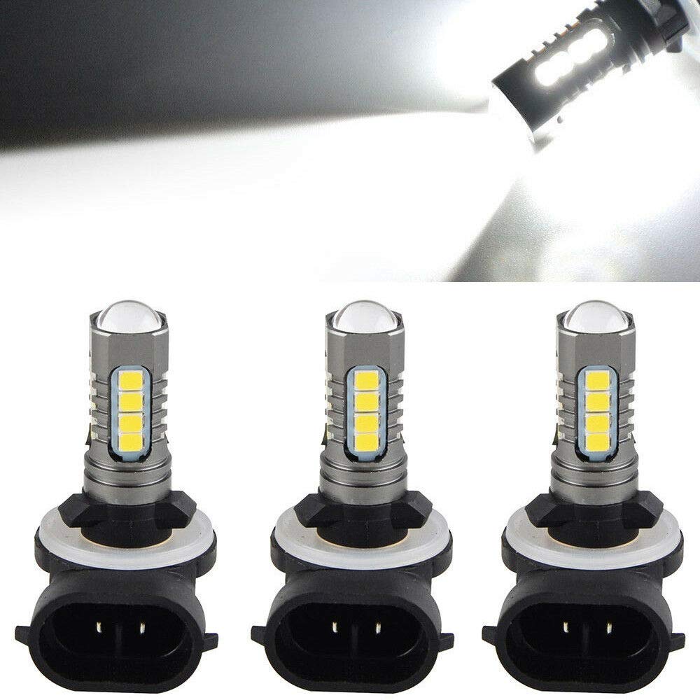 tek NT82614 UNO1RC 4800LM 270W LED Super White 6000K Headlight LED Light Bulbs for Polaris Sportsman 500 550 570 600 700 800 850 XP - Pack of 3