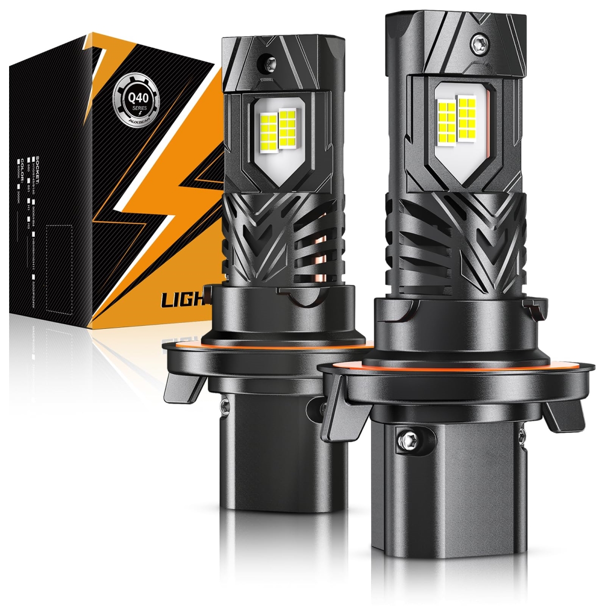 tek NT80429 Auxbeam 6500K 120W 30000 Lumen 800 Percent Brighter, Wireless Powersports H13 9008 Fog Light for UTV, Plug & Play