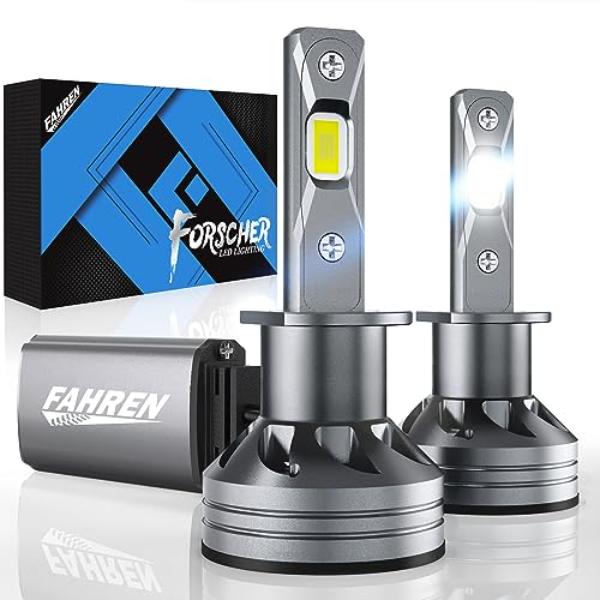 Picture of tek NT81081 Fahren H1 Fog Light Bulbs&#44; 24000LM 6500K Ultra Bright LED Driving Bulbs&#44; IP68 Waterproof&#44; Pack of 2