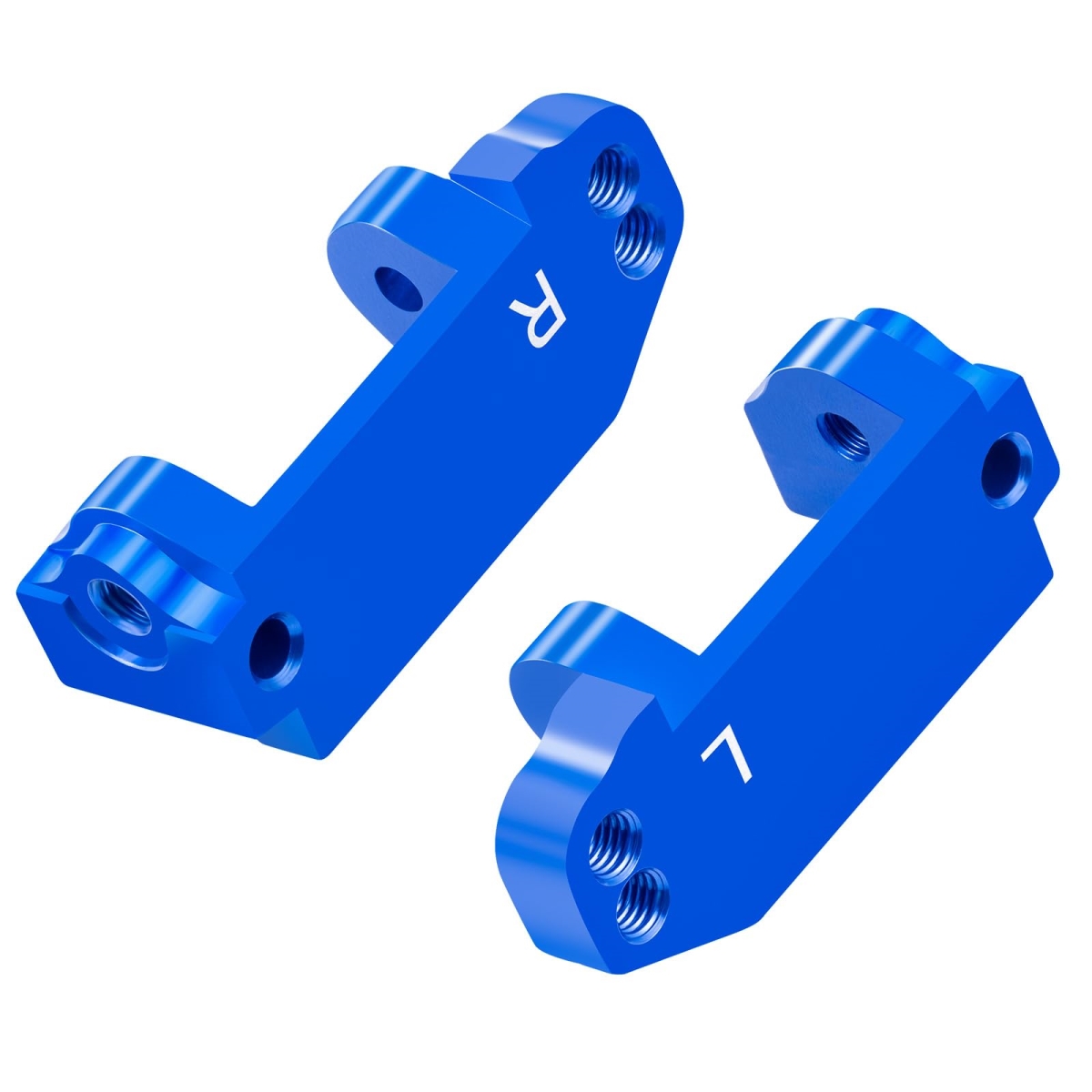 Picture of tek NT77133 Metal Caster C-Hubs Steering Blocks Knuckles Upgrade Parts for Traxxas 1-10 Scale Slash 2 Wheel Drive Remote Control Car - Caster C-Hubs