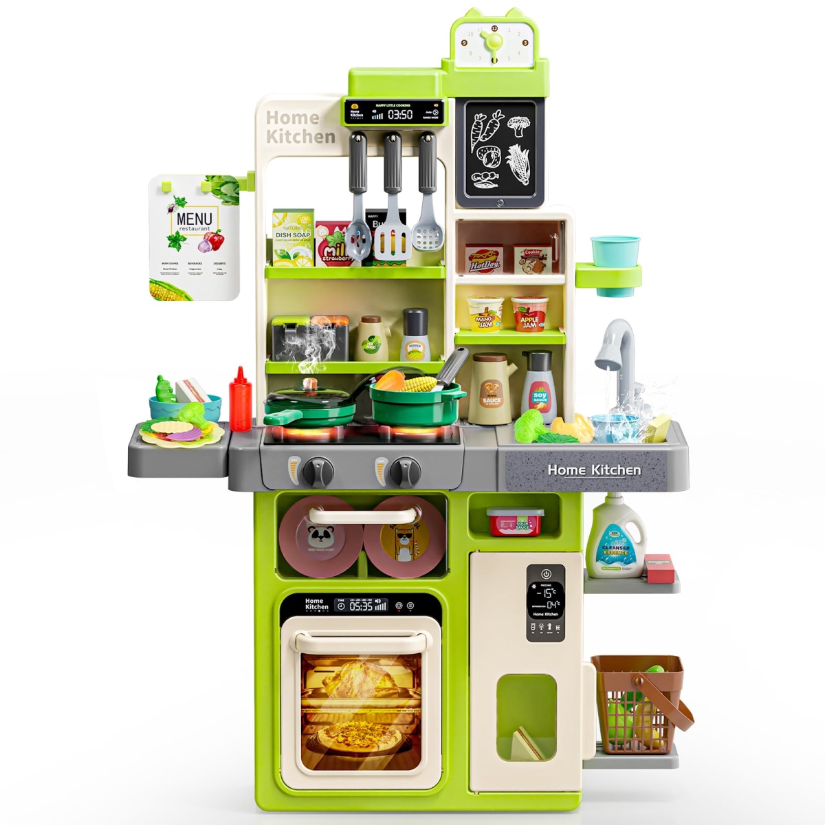 tek NT78361 Letapapa Kids Play Kitchen Set with Realistic Sound & Light for Toddlers
