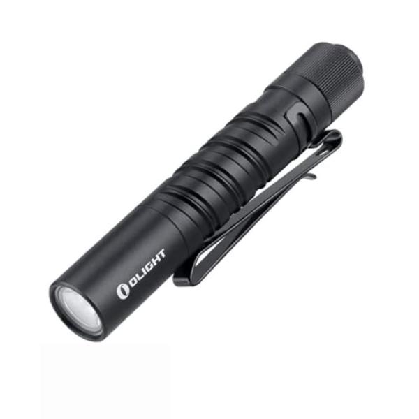tek NT73899 OLIGHT I3T EOS 180 Lumens Dual-Output Slim EDC Flashlight for Camping & Hiking, Tail Switch Flash Light with AAA Battery, Black
