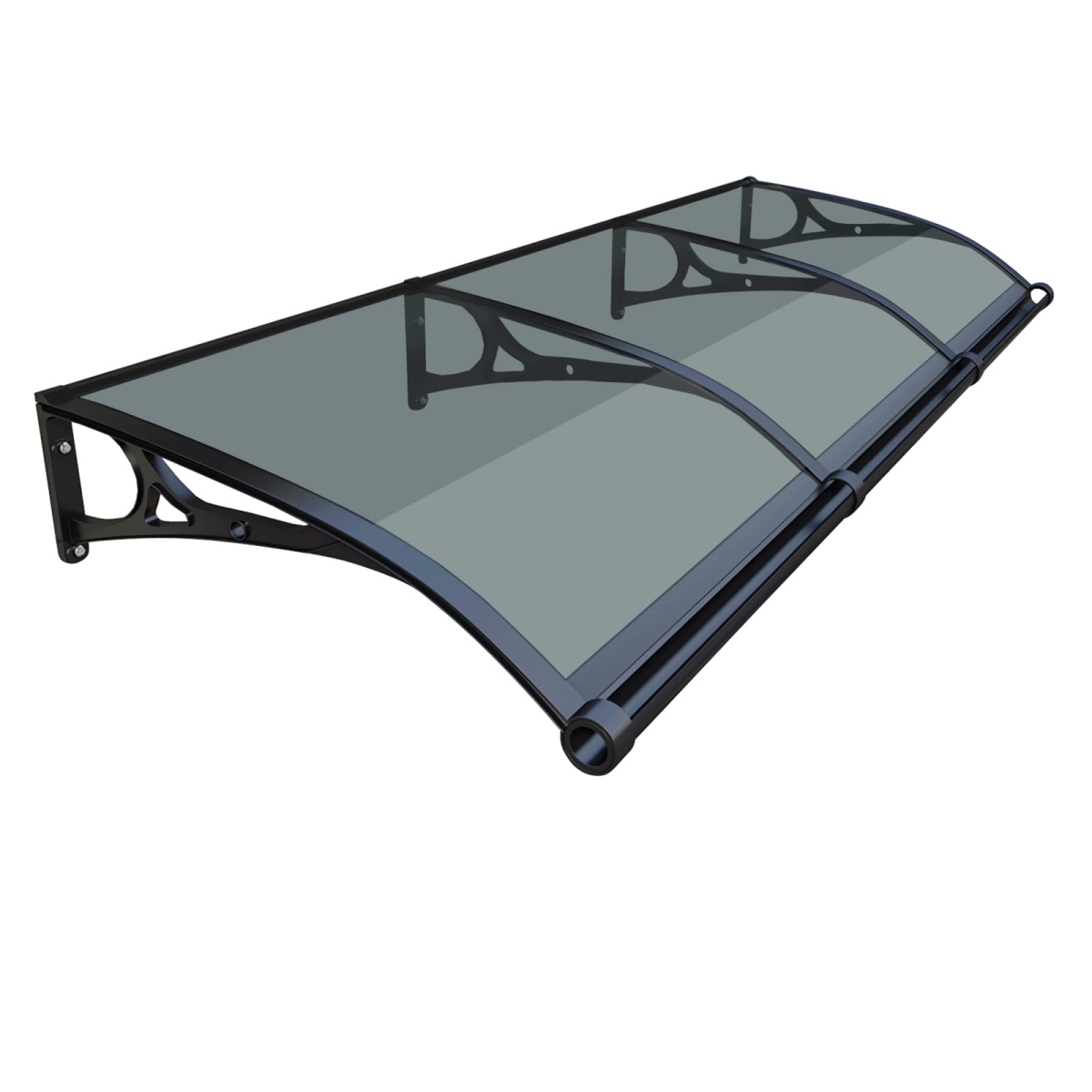 tek NT77251 Window Canopy Polycarbonate Cover Awnings for Doors - UV, Rain & Snow Protection for Deck