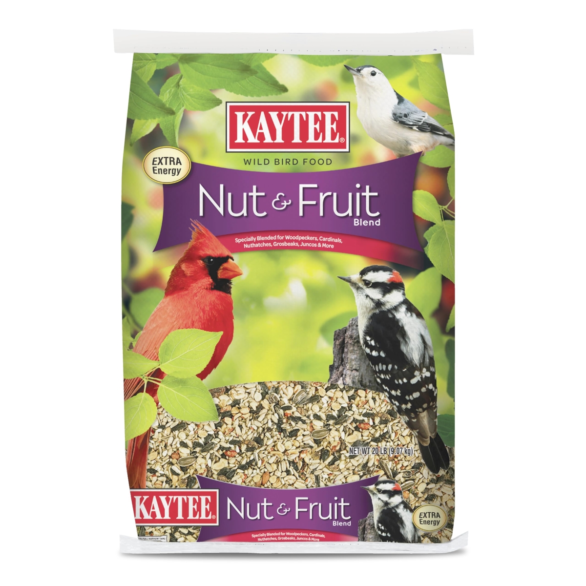 tek NT77964 Kaytee Nut & Fruit Blend, 20-Pound