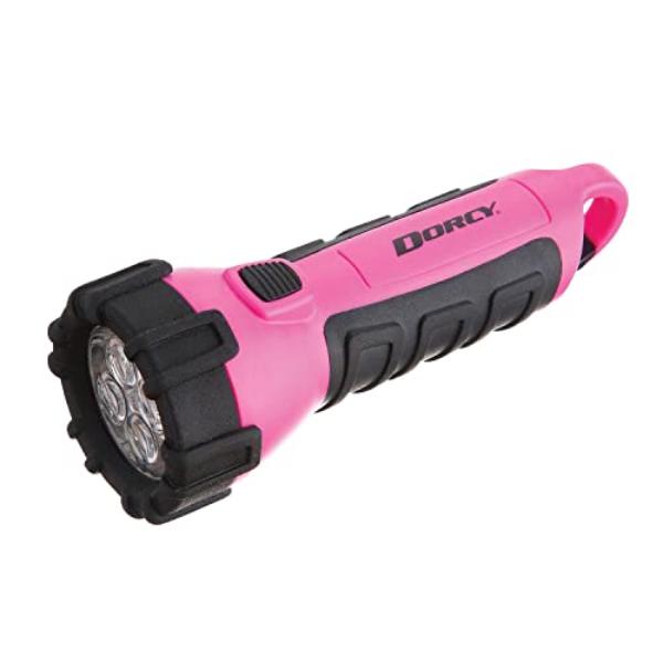 tek NT77069 Dorcy 55 Lumen Floating Water Resistant LED Flashlight with Carabineer Clip, Pink 41-2509