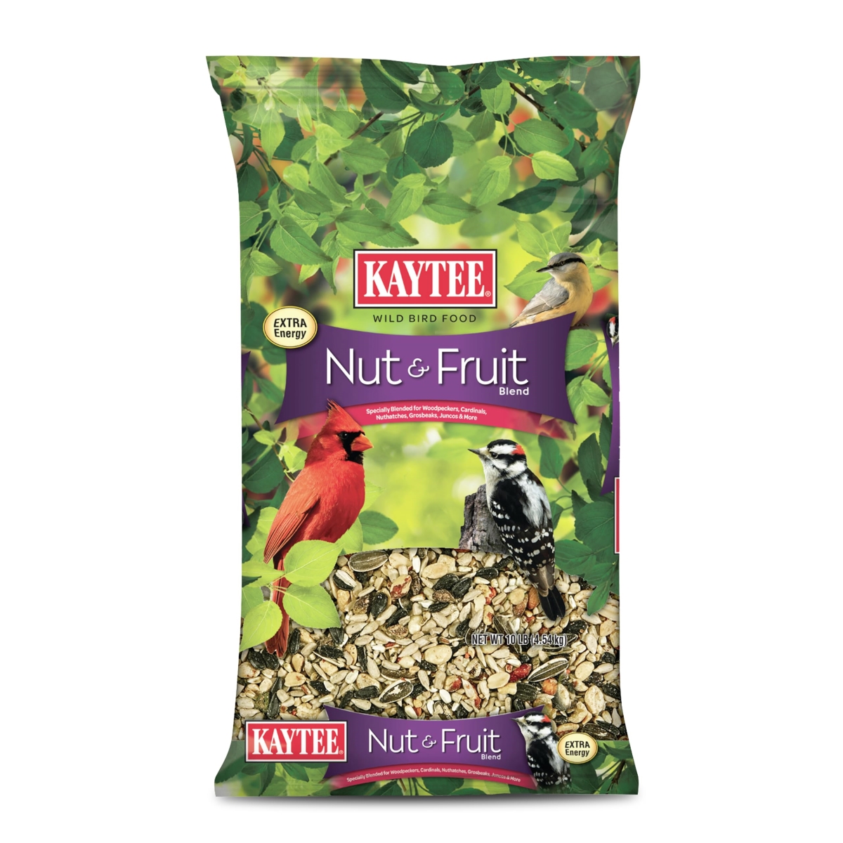 tek NT77817 Kaytee Nut & Fruit Wild Bird Seed, 10 lbs
