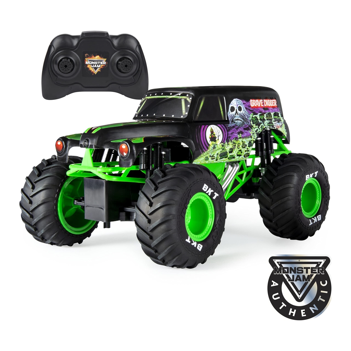 tek NT78973 Monster Jam 1-15 Scale, 2.4GHz Official Grave Digger Remote Control Truck