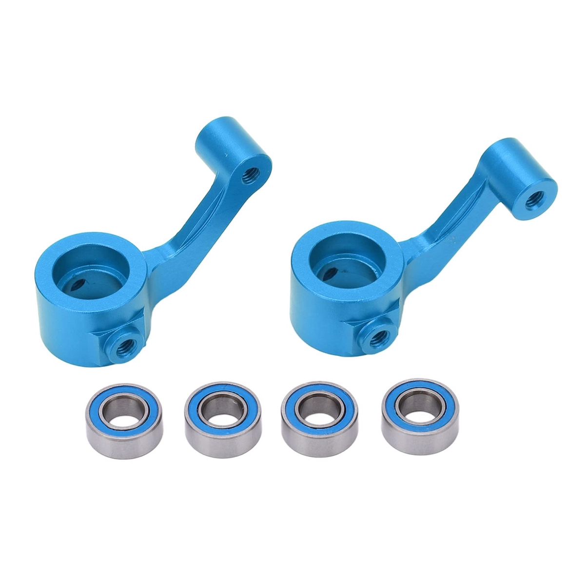 tek NT80366 UNO1RC 2 Piece RC Steering Blocks, Aluminum Alloy RC Steering Hub Knuckle Reducing Vibration Hub Carrier Parts for ECX 2WD .1 RC Car
