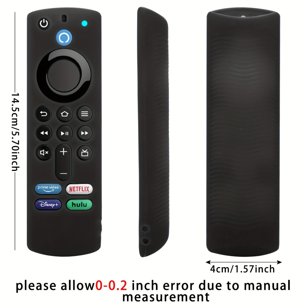 NT31886 Anti Slip Silicone Protective Glow Remote Cover with Lanyard