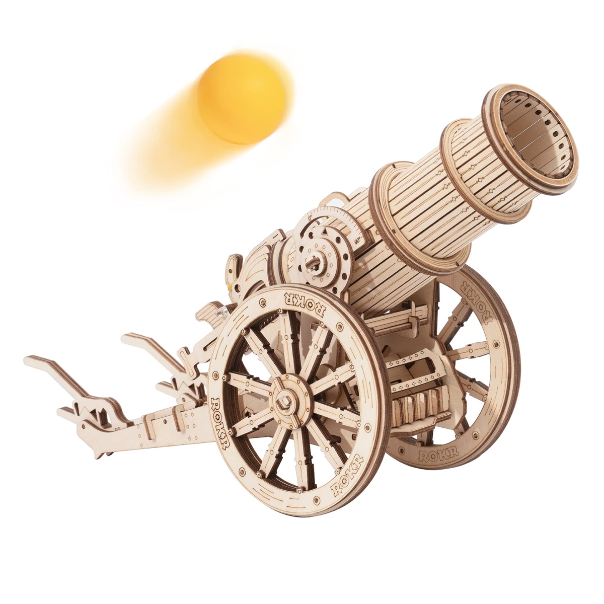 Picture of tek NT81870 ROKR 3D Wooden Puzzles Catapult Kit Model Toys DIY Craft Brain Teaser Gift for Kids & Adults
