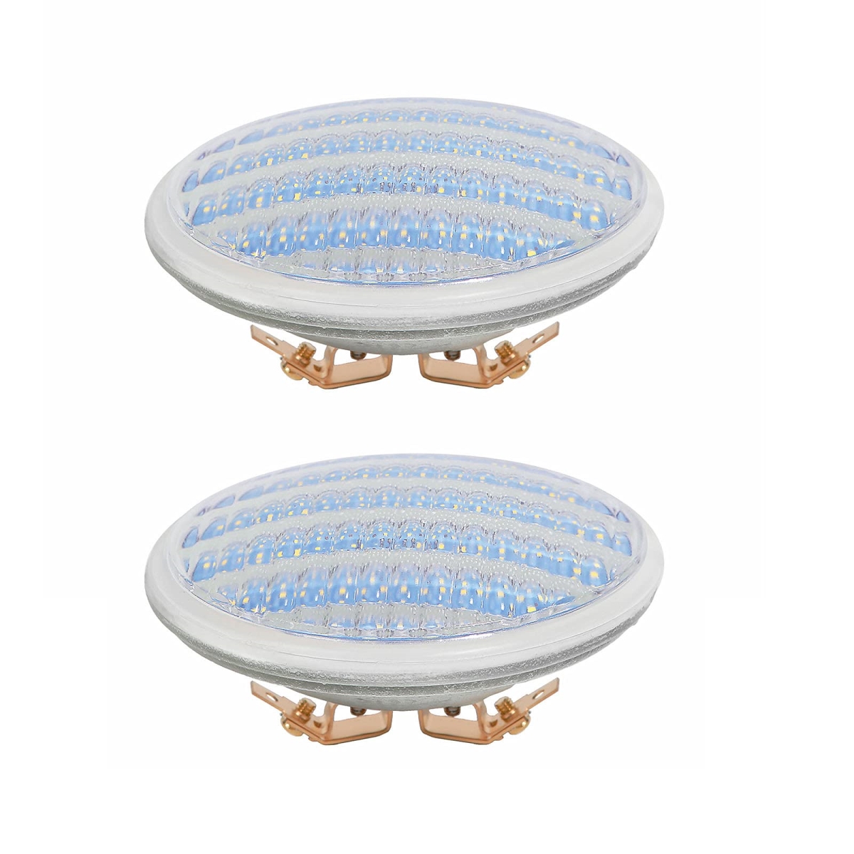 tek NT82147 LED PAR36 5W 6-30V 500 Lumen Eq to 40W Halogen Waterproof IP68 Flood Light Bulbs for Landscape, White - Pack of 2