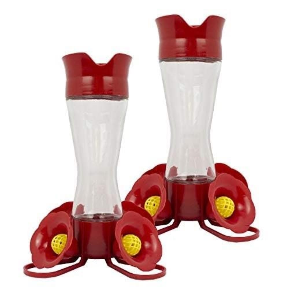 Picture of tek NT82151 Perky-Pet 203CPBN-2 Glass Hummingbird Feeders for Outdoors with Perches&#44; Ant Moat&#44; Bee Guards - Pack of 2