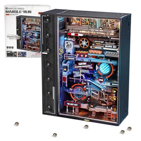 Picture of tek NT82659 3D Puzzles Electric Marble Run Model Kits&#44; Building Sets for Ages 14 Plus&#44; STEM Toys for Kids&#44; Boys & Girls Birthday Gifts&#44; Parallel World-The Last City