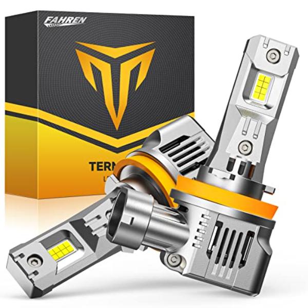 tek NT83117 Fahren 28000 Lumens IP68 Waterproof 800 Percent Brightness H8, H9, H11 LED Bulbs, 6500K Cool White LED Light Bulbs - Pack of 2