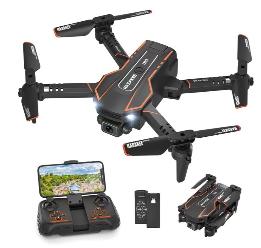 Picture of A-Sonic NT23696 Asonic Q10 Drone with Camera for Kids and Adults&#44; 720P HD FPV Quadcopter with Gravity Sensor Mode&#44; Voice and Gesture Control&#44; Kids Gift Toys&#44;Black