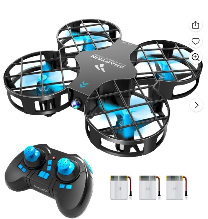 Picture of A-Sonic NT83694 Snaptain H823H Mini Drone for Kids&#44; RC Pocket Quadcopter with Altitude Hold&#44; Headless Mode&#44; 3D Flip - Blue