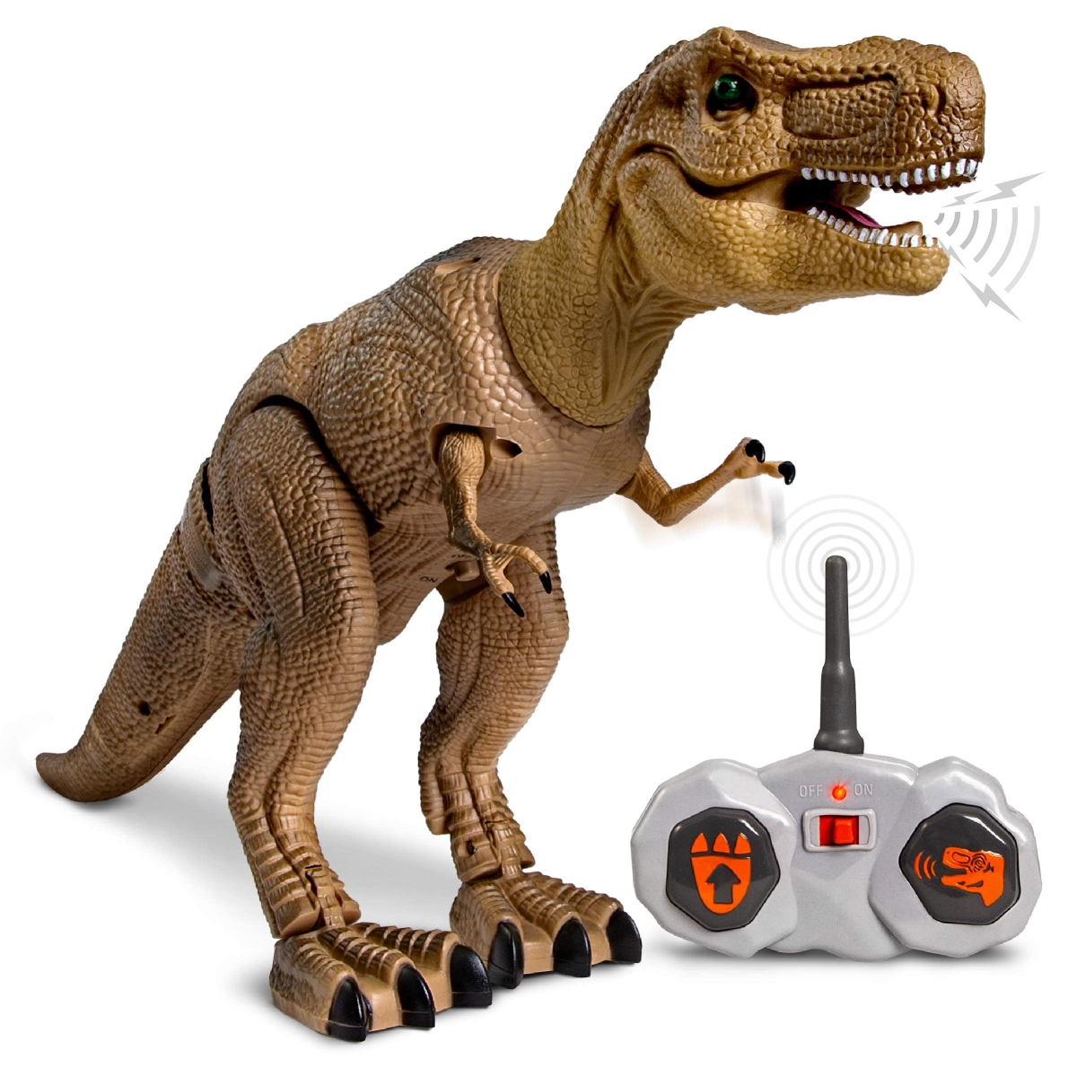 NT83556 Discovery Kids RC T Rex Dinosaur Electronic Toy Moving & Walking Robot Roaring Sounds Boys & Girls 6 Years Old+