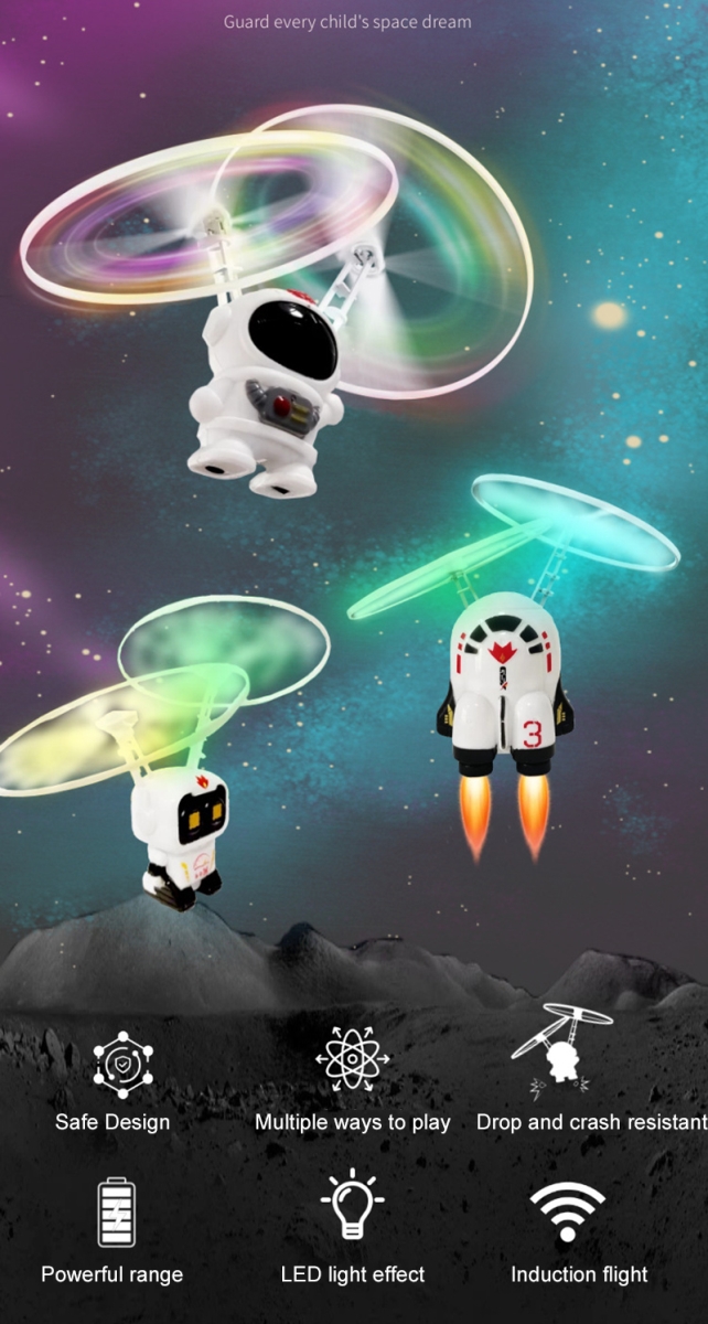 NT31984 Kid Astronaut LED Luminous Flight Machine