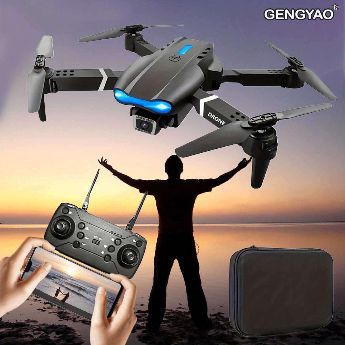 NT31999 E99 Pro 2 K3 Professional Remote Controlled Drones with HD Dual Camera Kids Toy