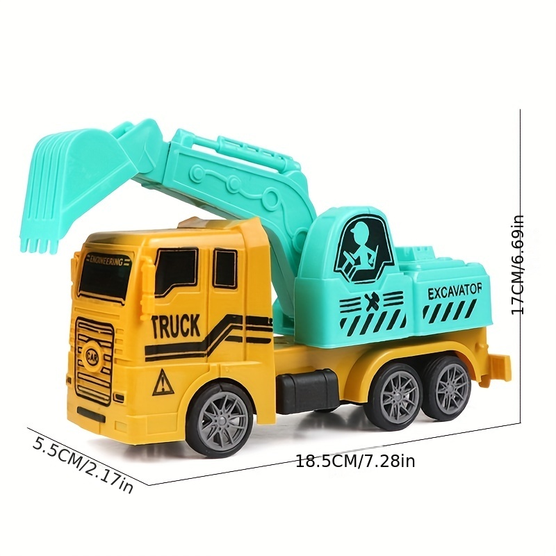 NT32018 Small Car Model Inertial Childrens Excavator Digging Machine Dump Truck Large Engineering Vehicle Toy Set for Boy -  netjett