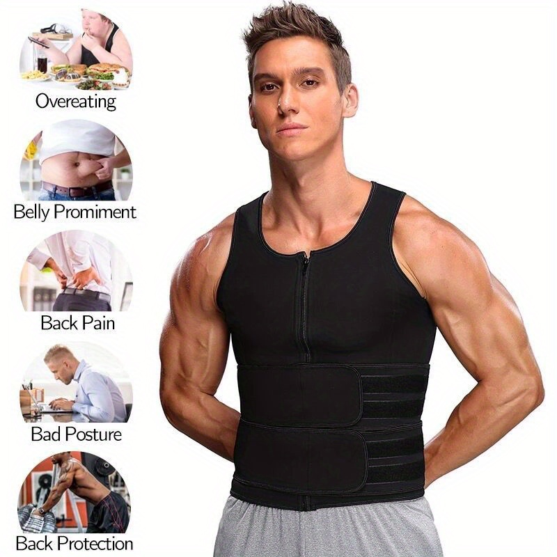NT32062 Mens Compression Sweat Sauna Vest