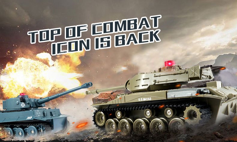 NT30769 1-30 Scale 2.4G Remote Controlled Tank Remote Control Car Military Tank Toys