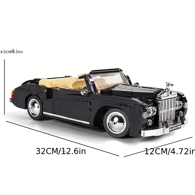 NT30814 Retro Car Silvery Cloud Building Blocks & Construction Toy, 1096 Piece