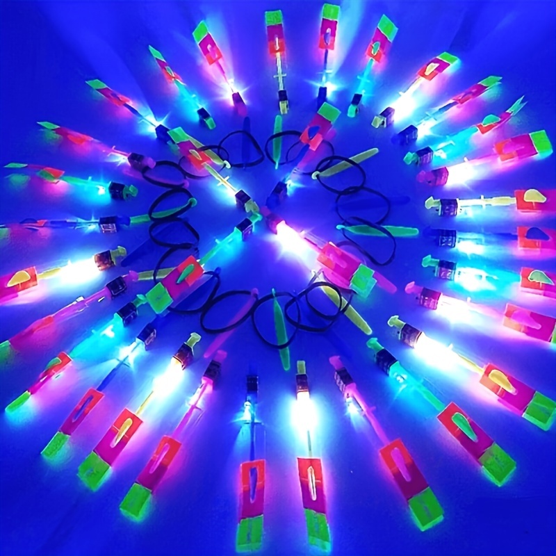 NT30816 Amazing LED Light Arrow Rocket Helicopter Flying Toy, 10 Piece