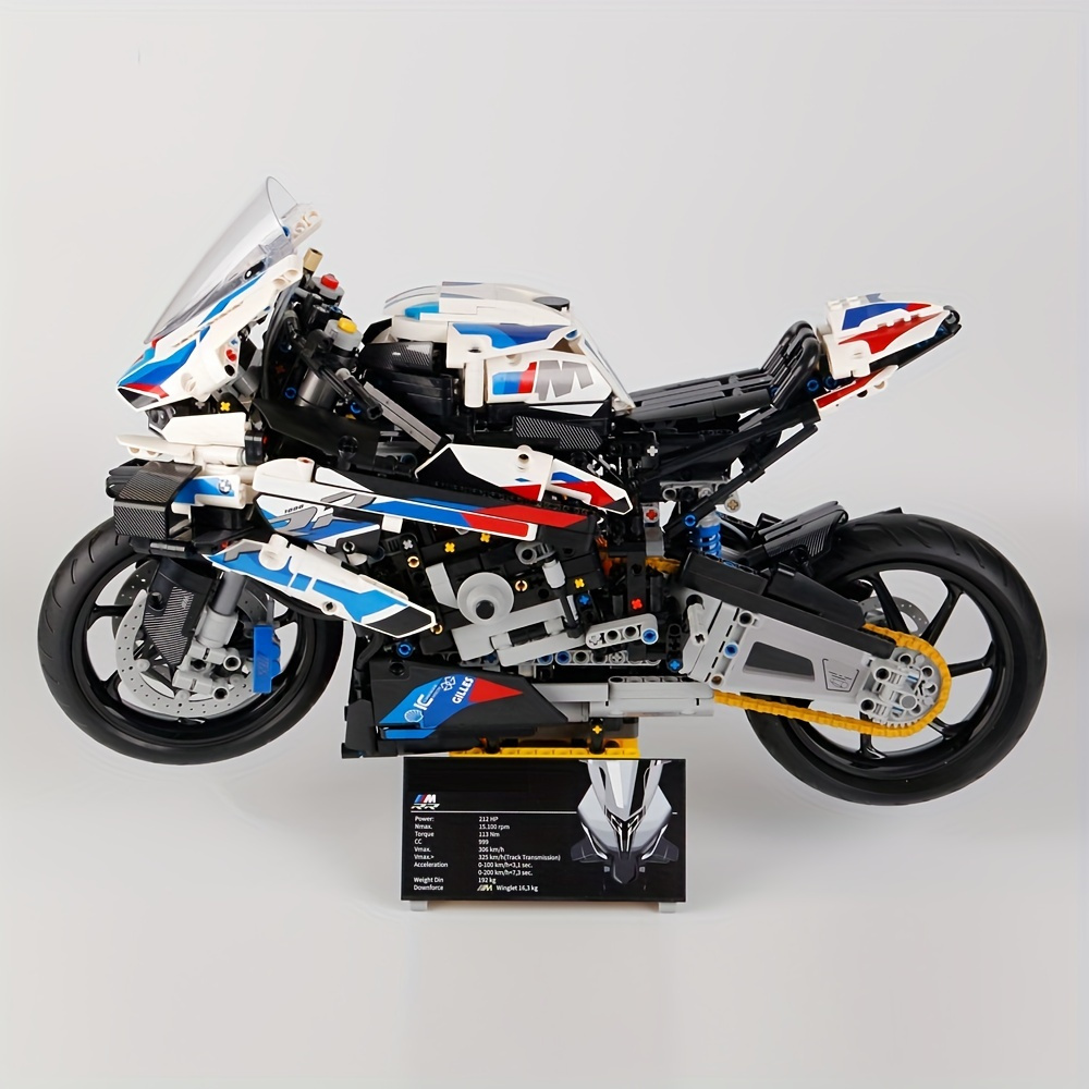 NT30849 Adults Kids Motorcycle Model Building Kit, 1920 Piece